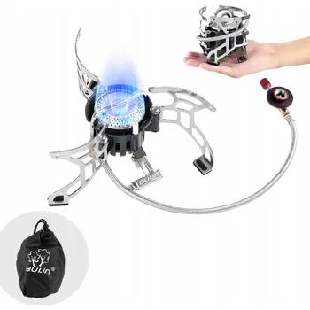 Turistický vařič TENTOCK Kempingový plynový vařič 3500W skládací pro turistiku