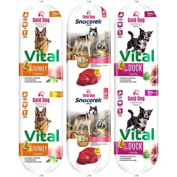 Krmivo pro psa Krmivo pro psy Tyčinka Gold Dog Snocerek Vital MIX hovězí kachna krůta 9 kg