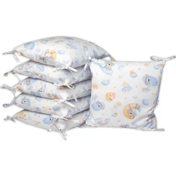 Polštářkový mantinel 6ks 40x40cm, Dreams Koala - modrý