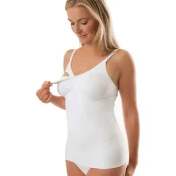 Těhotenská móda Kojící komfortní košilka bílá, vel. L