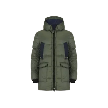 Dámský kabát Kabát Luis Trenker Ludovicco Daunen Mantel 2023 - zelená tmavá M