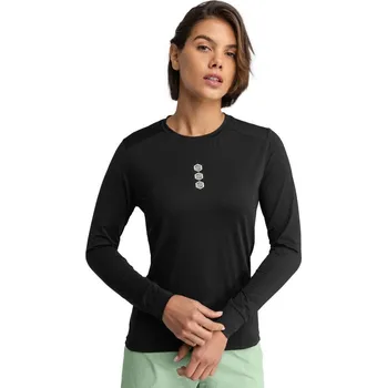 Dámská mikina SIROKO Dámské triko gravel s dlouhým rukávem Alder Černá 2XS ČERNÁ