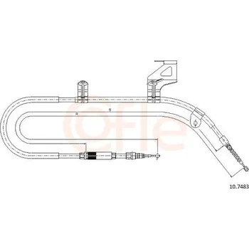 Auto-moto Tažné lanko, parkovací brzda COFLE 92.10.7483