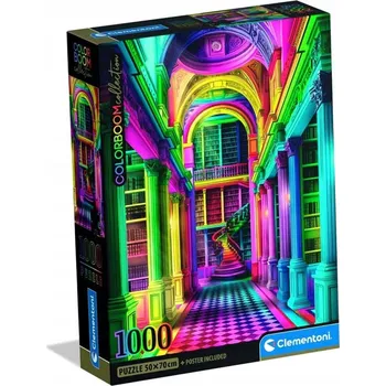 Puzzle Puzzle Clementoni 1000 dílků Puzzle 1000 dílků Athenaeum ColorBoom Compact