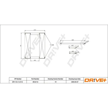 Olejový filtr Olejový filtr Dr!ve+ DP1110.11.0112