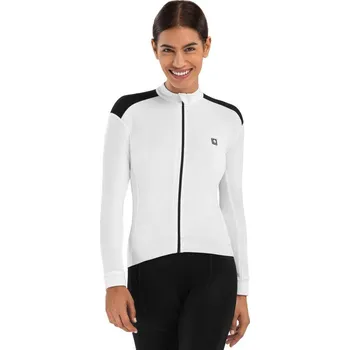 SIROKO Teplý dámský cyklistický dres SRX M4 Eira 2XS BÍLÁ|ČERNÁ