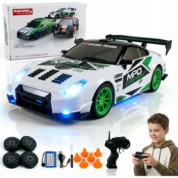 RC model auta AUTO NA DÁLKOVÉ OVLÁDÁNÍ FORMULE RC DRIFT CAR 4x4 + KUŽELKY