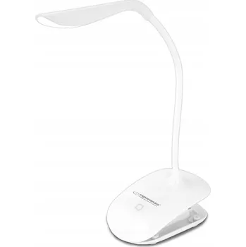 Lampička MODERNÍ NOČNÍ STOLNÍ LAMPA NA STŮL LED bílá USB UPEVŇOVACÍ KLIP