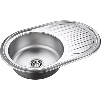 Granitový dřez Quadron Dřez Tom 211 Dřez Kuchyňský Vestavný Ocelový Satén 77x50cm