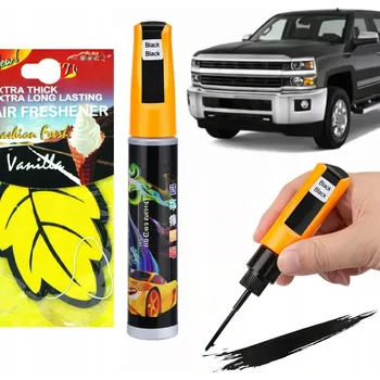 Mazak korektor, fix na opravu laku, odstraňovač škrábanců, lak na škrábance – černý