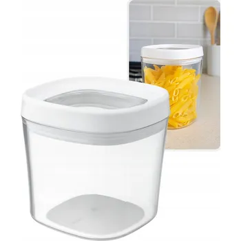 Dóza na potraviny NÁDOBA NA POTRAVINY S TĚSNĚNÍM AMOS 0,6L bílá