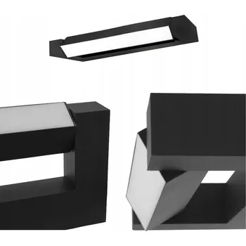 Koupelnové svítidlo LED koupelnové svítidlo 8W NAD ZRCADLO ČERNÉ IP54 OBOUSTRANNÉ