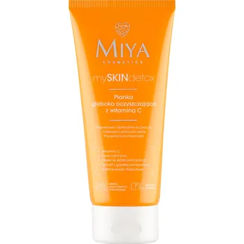 Přípravek na čištění pleti a oči Miya MySkinDetox Hloubkově čisticí pěna s vitamínem C 100 ml