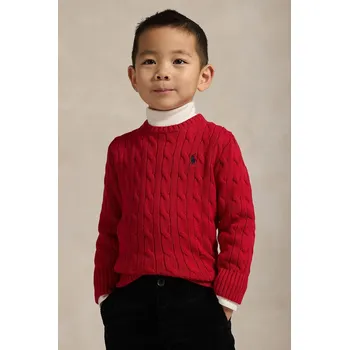 Pánský svetr Dětský bavlněný svetr Polo Ralph Lauren 322702674043 červená 33X, vel. 117-123