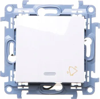 vypínač Spínací tlačítko Kontakt-simon Simon 10 bílé s LED podsvícením