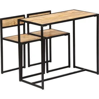 vidaXL 3dílný jídelní set masivní mangovníkové dřevo [247583]