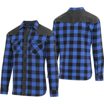 Pánská košile Stars & Stripes Košile westernová Lumberjack Stars & Stripes, pánská, blue/black XL