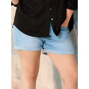 Dámské oblečení Sinsay - Džínové kraťasy mom fit Plus Size - modrá - 715DB-50J - 715DB-50J-52