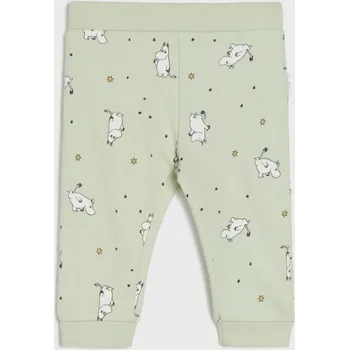 Sinsay - Kalhoty regular The Moomins - mentolová - ZE888-65X - ZE888-65X-74