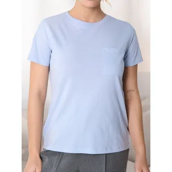 Oblečení a móda Sinsay - Tričko basic - modrá - 760BB-05X - 760BB-05X-S