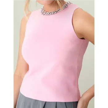 Dámské oblečení Sinsay - Top ve stylu svetru - pastelová růžová - 634AL-03X - 634AL-03X-S