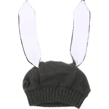 Čepice Dětská zimní čepice s králičími oušky J1871 černá