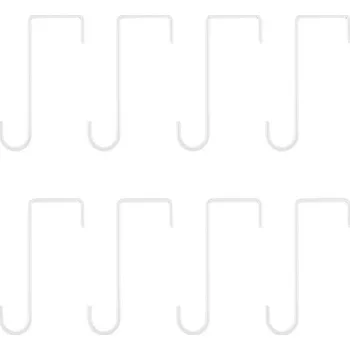 Věšák Dveřní háčky, 15,2 cm, kovové, tvar Z, 8ks