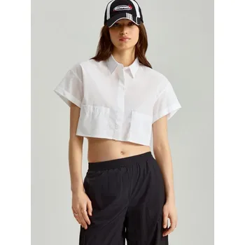 Oblečení a móda Zkrácená košile - L - House - bílý - 100BZ-00X