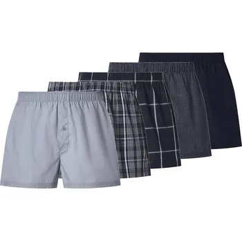 Boxerky esmara Men Pánské boxerky, 5 kusů (navy modrá / modrá, 4/S)