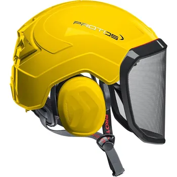 Pracovní přilba Přilba PROTOS® Integral Arborist, štít F39, žlutá