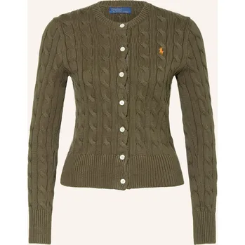 Dámský svetr Polo Ralph Lauren Dámský Pletený Kardigan, olivová, 34