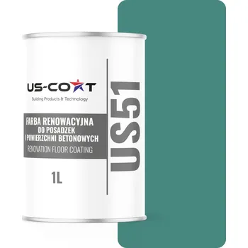 barva na zeď Barva na betonu US-Coat 1 l RAL6033 LESK PRO MALOVÁNÍ BETONOVÝCH POVRCHŮ, polomatná