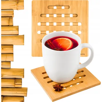 Obraz Kvadratická dřevěná podložka 18 x 18 cm