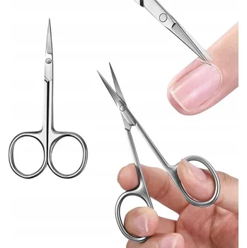 Profesionální nůžky na nehty a nehtovou kůžičku, chirurgická ocel, stříbrné
