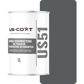 barva na zeď Akrylová Barva na betonu US-Coat 1 l RAL7012 LESKLÁ PRO NÁTĚR BETONOVÝCH POVRCHŮ polomatná