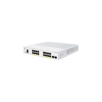 Počítač Cisco switch CBS350-16P-E-2G-EU (16xGbE,2xSFP,16xPoE+,120W,fanless) - REFRESH