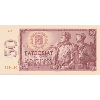 Československo (P 90b) 50 Korun (1964) - UNC - G 81