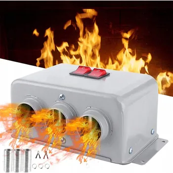 Ventilátor topení a klimatizace Topidlo ventilátor automobilová 12V 800W s 3 výdechy