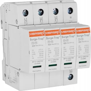 Jistič SVODIČ PŘEPĚTÍ AC 4P 12,5kA B+C T1T2 OCHRANA MERSEN 83120144