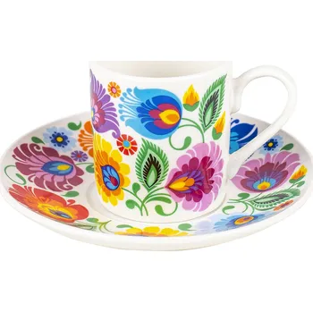 Šálek Folkstar porcelánový Basia 90 ml 2 ks lovecký