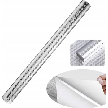 Tapeta SAMOLEPICÍ TAPETA DO KUCHYNĚ S HLINÍKOVOU FÓLIÍ 60 X 500 CM