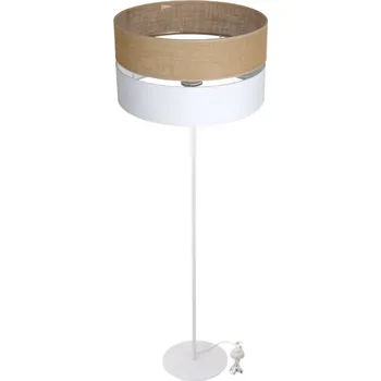Stojací lampa Stojací lampa Moonlight Juta E27 40 W bílá, hnědá