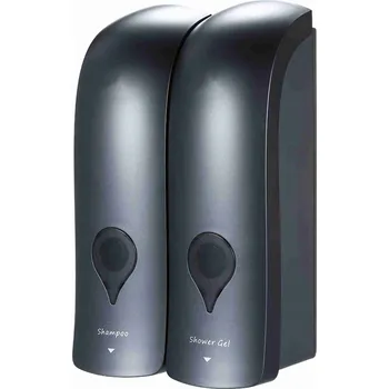 Dávkovač mýdla Manuální dávkovač mýdla 300 ml x 2, dvojitá hlava namontovaná na stěnu DR