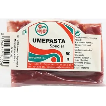 Omáčka SUNFOOD VM s.r.o. Umepasta 50g Sunfood 4847