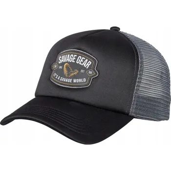 Kšiltovka Kšiltovka SAVAGE GEAR Badge Trucker Cap Black