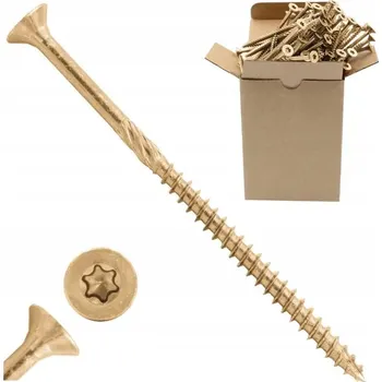 Vrut TESAŘSKÉ VRUTY 5x90 VRUT DO DŘEVA S KUŽELOVOU HLAVOU TORX 200ks ZINEK