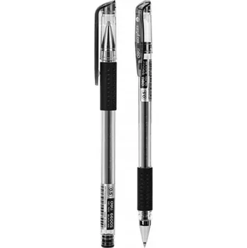 Gelová propiska 0,5 mm série GO GLIDE DELI silikonový držák černý