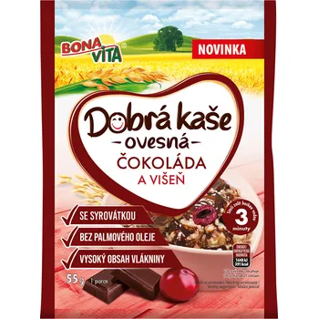 Výhodná cena BONAVITA Dobrá kaše čokoláda višeň 55 g
