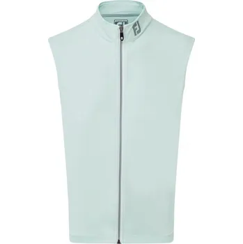 FootJoy Full Zip Knit Vest, Ice Blue S