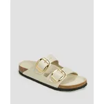 Béžové Dámské Pantofle Birkenstock Arizona Bb Lena Hs Narrow 1026128-highshineecru